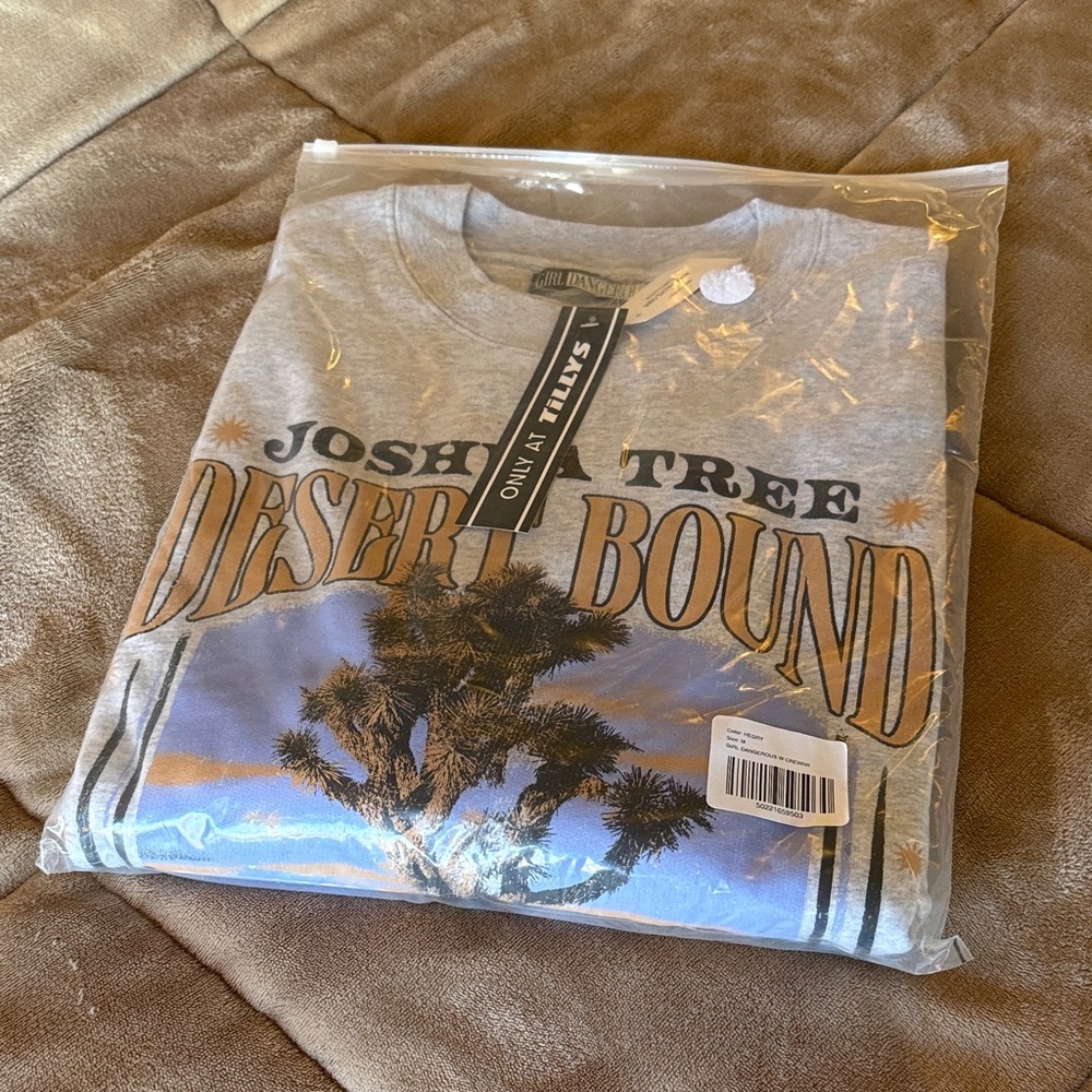 Joshua Tree Desert Bound Gray Sweatshirt